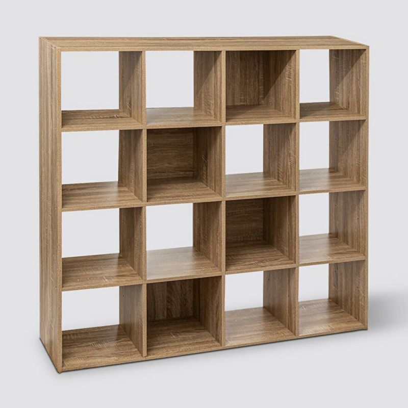 Regał Kali 5FIVE SIMPLY SMART regał na książki 16 półek 135,5 cm industrialny naturalny do salonu i biura 1 szt.
