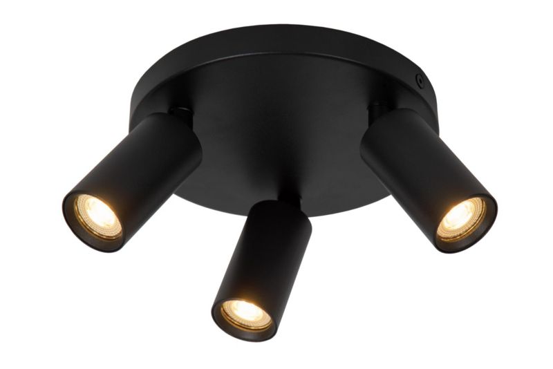 Reflektor spot potrójny ruchome tuby Lucide RITMO czarny 3xMR11x35W IP20 wym:11,1x18x18cm - 1 szt.
