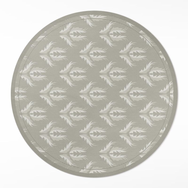 Okrągły Dywan Winylowy Wallfluent fi60 cm Ornamenty roślinne 1 szt.