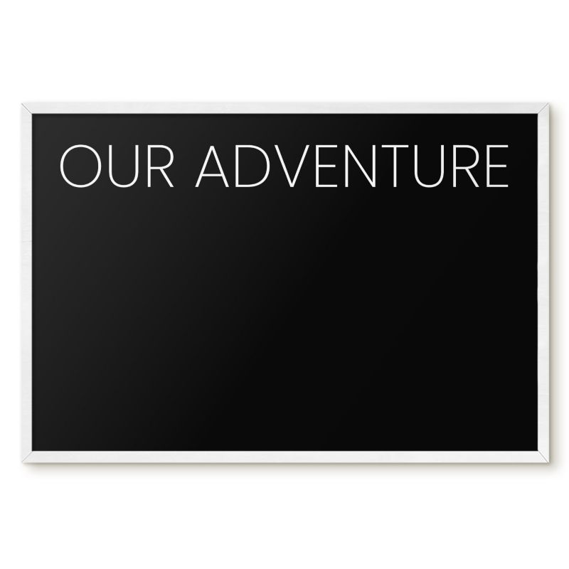 Tablica Magnetyczna Na Magnesy Tulup 60x40 cm Our adventure 8 - Biała rama Do salonu, sypialni 1 szt.