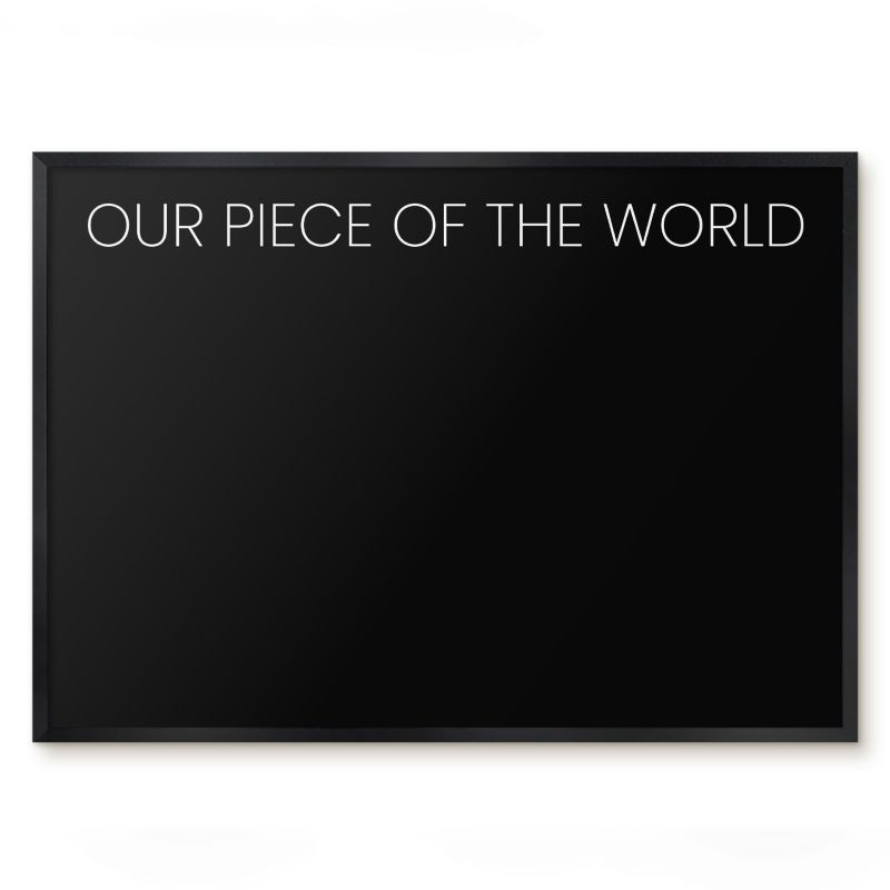 Tablica Magnetyczna Tulup 70x50 cm Our piece of the world 8 - Czarna rama Do salonu, sypialni 1 szt.