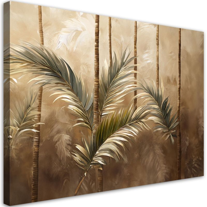 Obraz do salonu Feeby Liście Palmy Boho Natura 100x70 cm 1szt