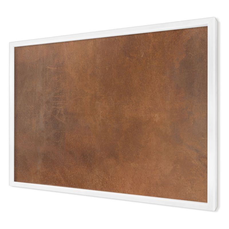 Tablica magnetyczna do salonu Wallfluent 60x40 Brązowa tekstura w białej ramie 1szt