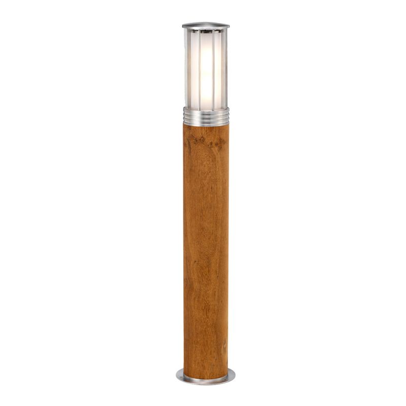 Lampa ogrodowa stojąca Elstead Hornsea drewno tekowe-stal nierdzewna 1 x E27 x 40W IP55 wym: 70 x 12 x 12 cm - 1 szt.
