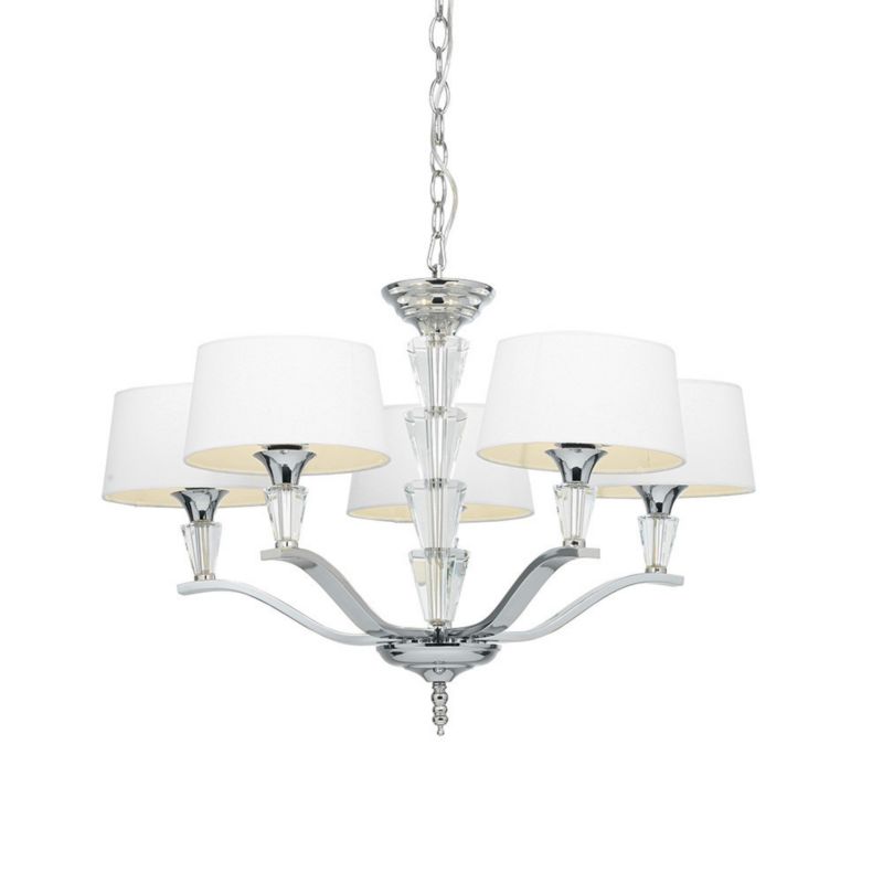 Lampa wisząca Endon FIENNES chromowana 5xE14x15W IP20 wym:168x65x65cm - 1 szt.