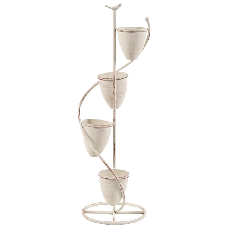 Kwietnik Baneberry 24 cm Beżowy Metal 1 szt.