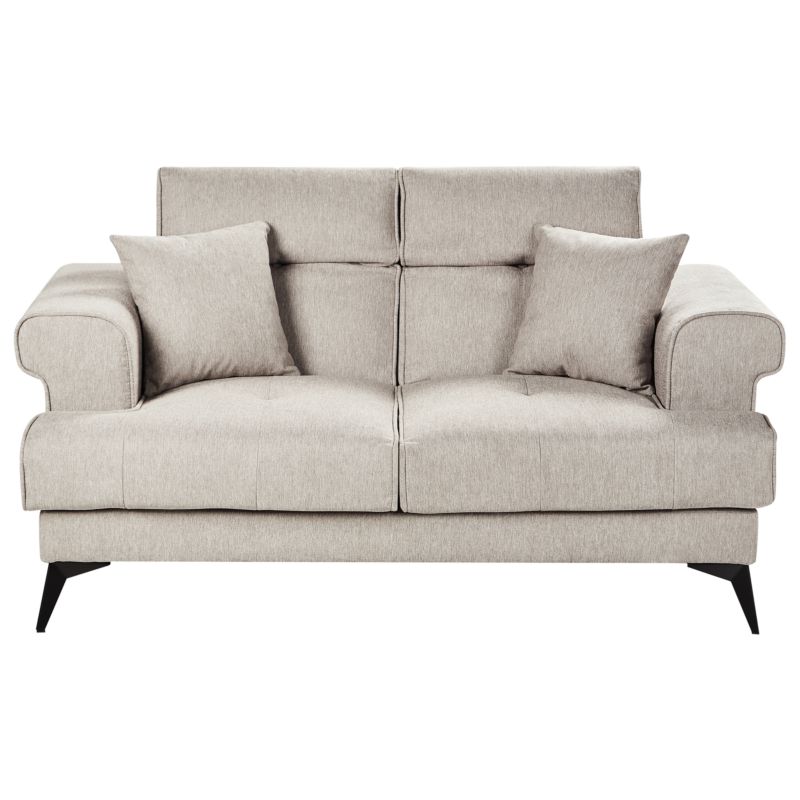 Sofa dla 2 osób Skive Beżowoszary 1 szt.