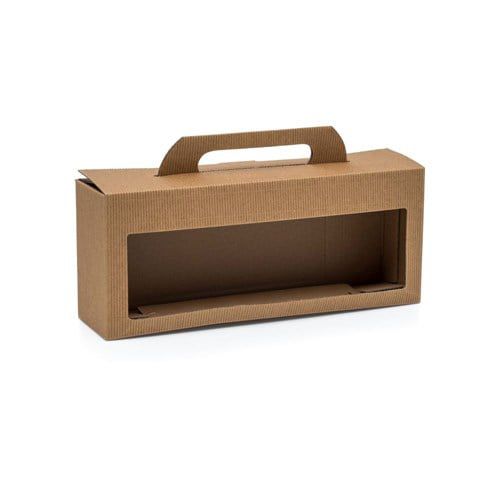 Pudełka karbowane na 4 słoiki 0,35l NEOPAK 305x72x123mm 10 szt.