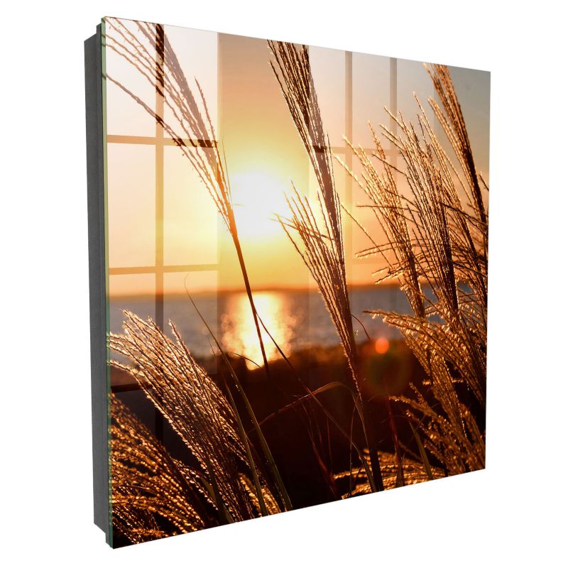 Skrzynka Na Klucze Tulup 30x30 cm zachód słońca - Czarna - Otwierana na prawo 1 szt.