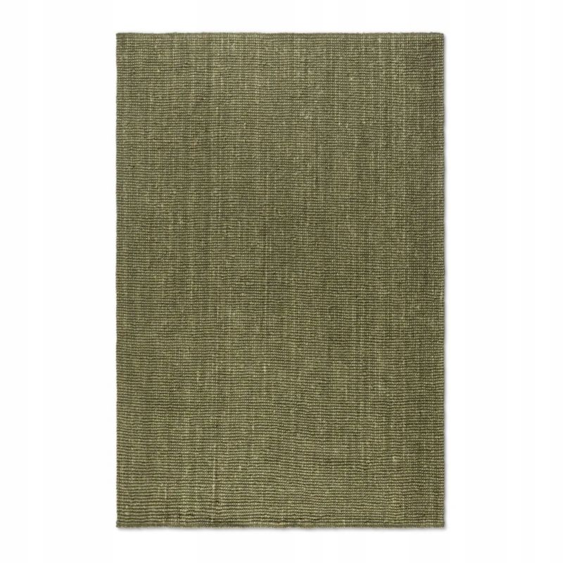 Dywan Hanse Home jutowy do salonu 160x230cm, naturalny zielony, khaki dywan z juty 1 szt.