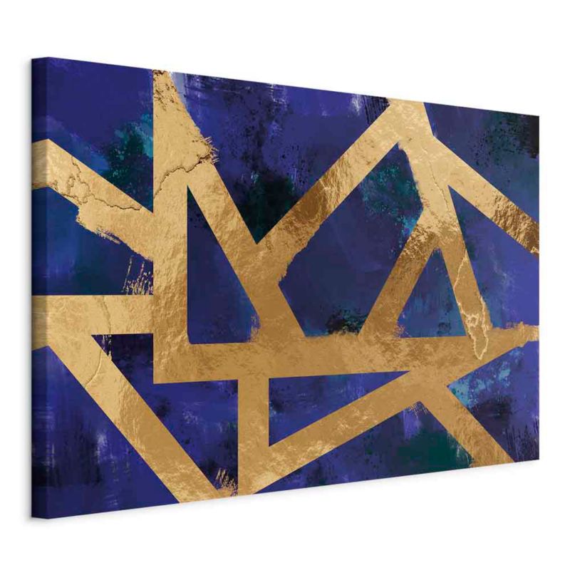 Obraz Artgeist Złota geometria 90 x 60 cm płótno włoskie 1 szt