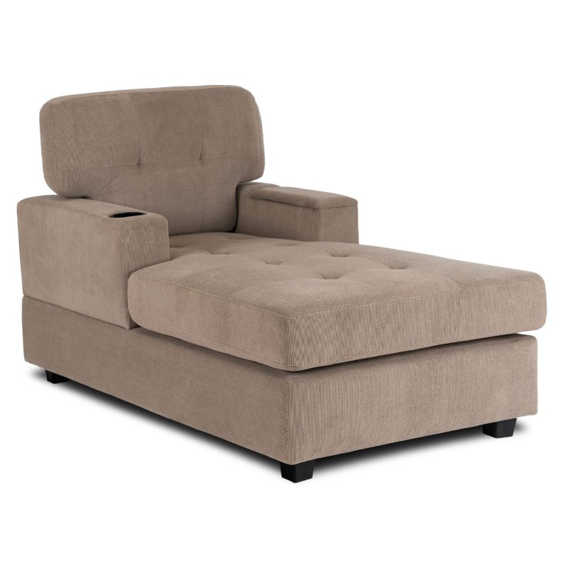 Fotel Mebel Elite NEO Wypoczynkowy Kanapa Sofa Do Salonu Sypialni Tapicerowany Beżowy 1 szt