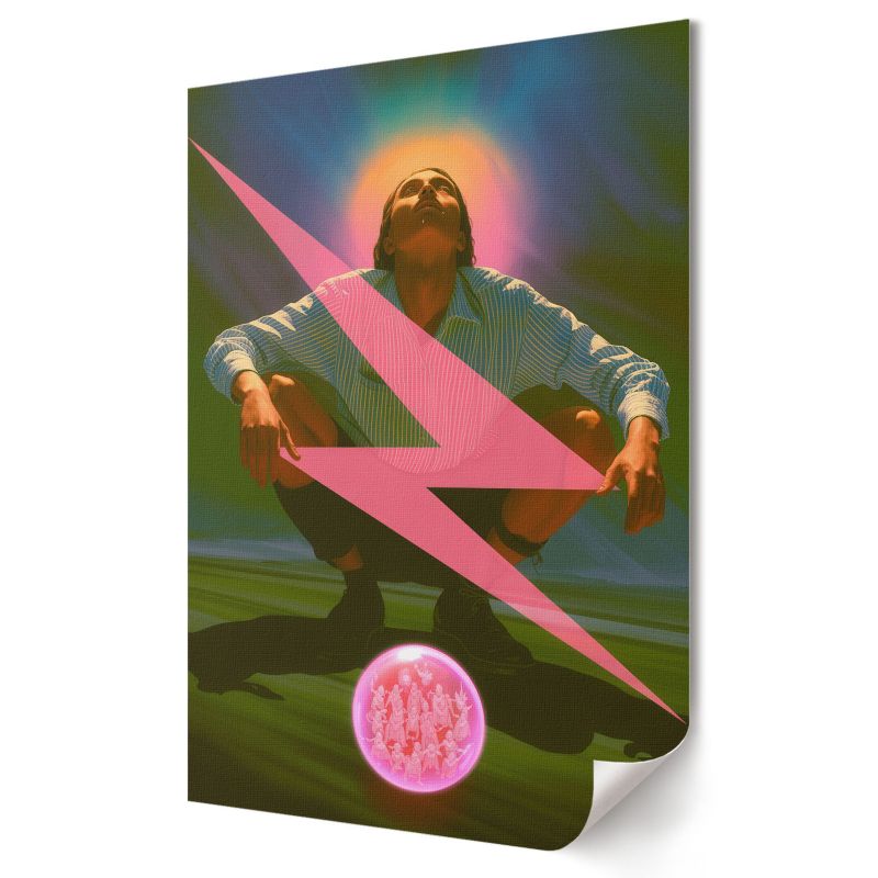 Plakat Wallfluent Format A4 Surrealistyczny mężczyzna Artysta Issa0 1 szt.