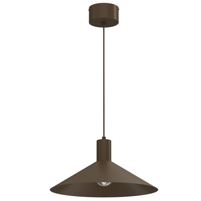 Lampa wisząca Luminex Nox brązowa 1xE27x15W IP20 wym:118x40x40cm - 1 szt.