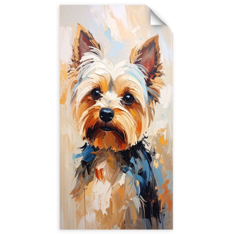 Naklejka na ścianę do pokoju młodzieżowego Feeby Yorkshire terrier Pies Zwierzę 60x120cm 1szt