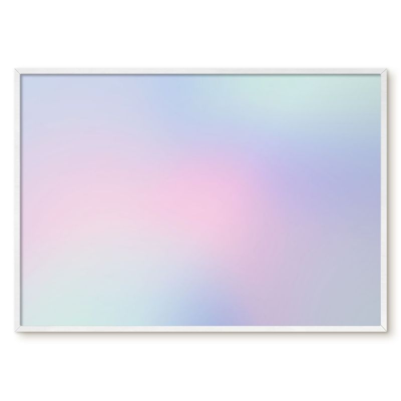 Tablica Magnetyczna Dekoracyjna Ścienna Tulup 100x70 cm Pastelowy gradient 1 - Biała rama Do sypialni, salonu 1 szt.