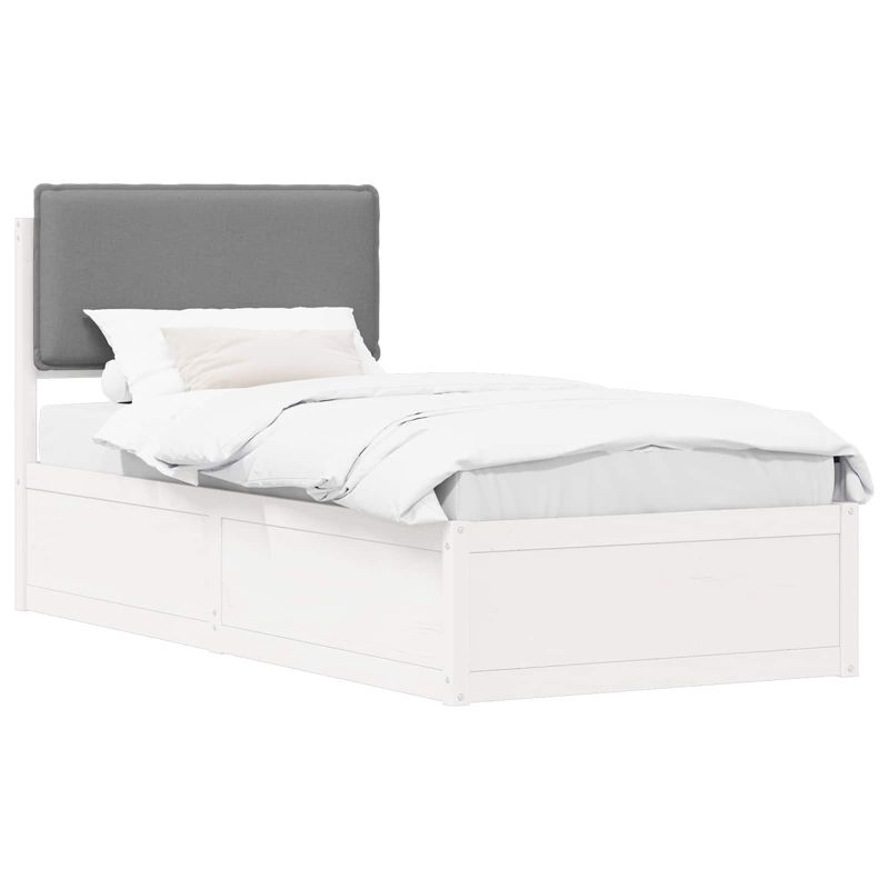 Łóżko Drewniane WaszeMeble 90x190 cm Białe WM-877598 1 szt.