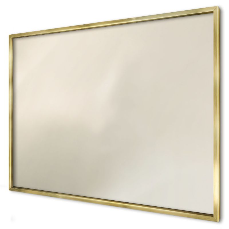 Tablica magnetyczna do salonu Wallfluent 100x70 Tonacja mgły w złotej ramie 1szt