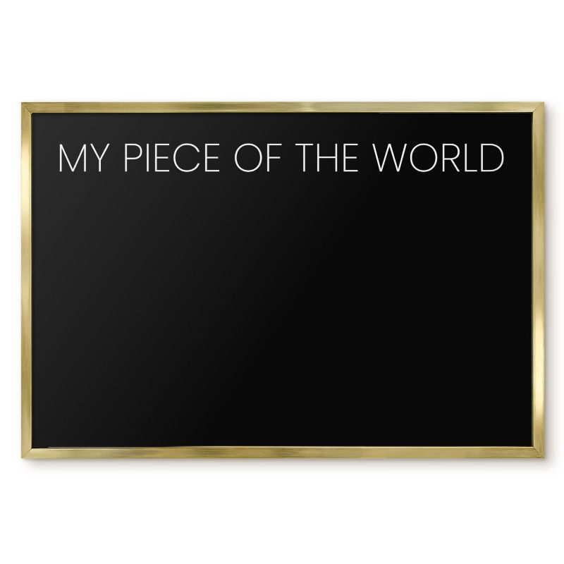 Tablica Magnetyczna Tulup 60x40 cm My piece of the world 8 - Złota rama Do salonu, sypialni 1 szt.