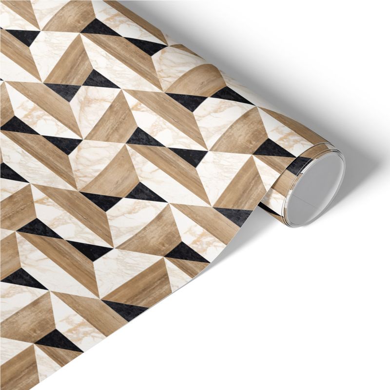 Okleina na Meble Tulup 50x100 cm Drewno z marmurem Renowacja Mebli DIY 1 rol.