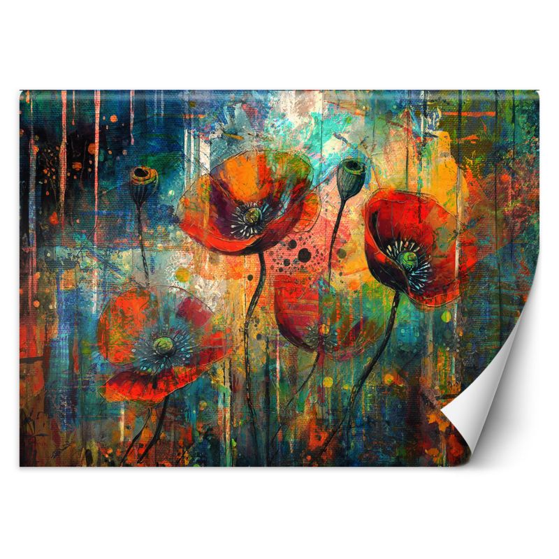 Fototapeta Feeby Abstrakcyjne Kwiaty Maki 300x210 1 szt