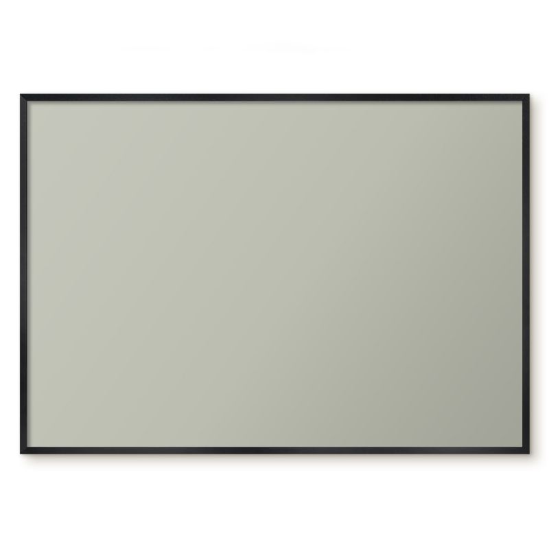 Tablica Magnetyczna Do Salonu Tulup 100x70 cm Ciepły szary - Czarna rama Do salonu, sypialni 1 szt.