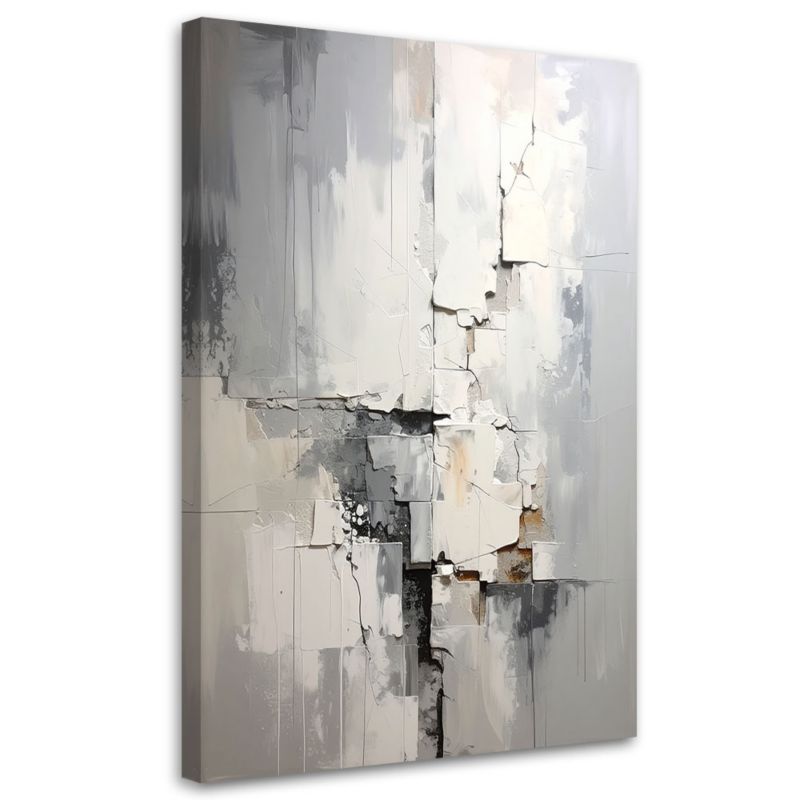 Obraz do salonu sypialni kuchni Feeby Szaro beżowa nowoczesna 40x60cm 1szt