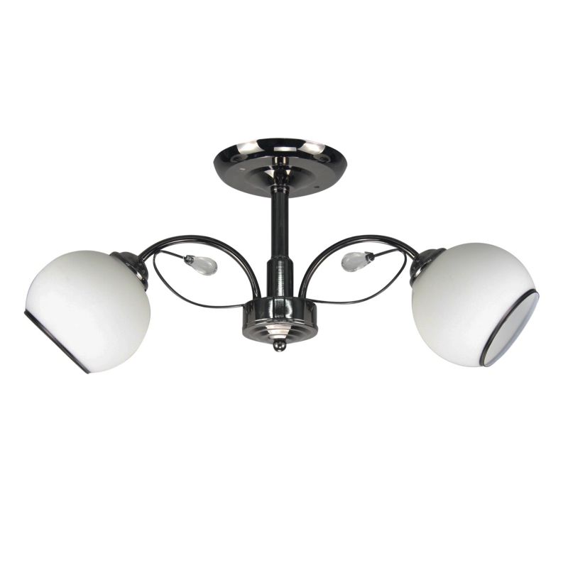 Lampa sufitowa białe klosze Candellux Graphite czarno-biała 2xE27x40W IP20 wym:22x56x15cm - 1 szt.