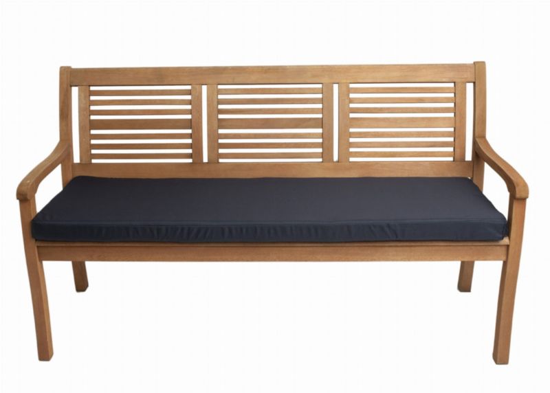 Poduszka ogrodowa na ławkę, Setgarden, 150x60x7cm, granatowa Poducha siedziska zdejmowany pokrowiec, Flat 1szt