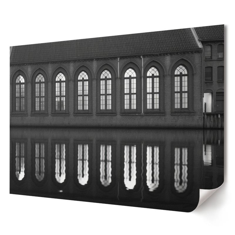 Plakat na płótnie Wallfluent Format A3 Czarno-białe odbicie Kolektyw Soft Structure 1 szt.