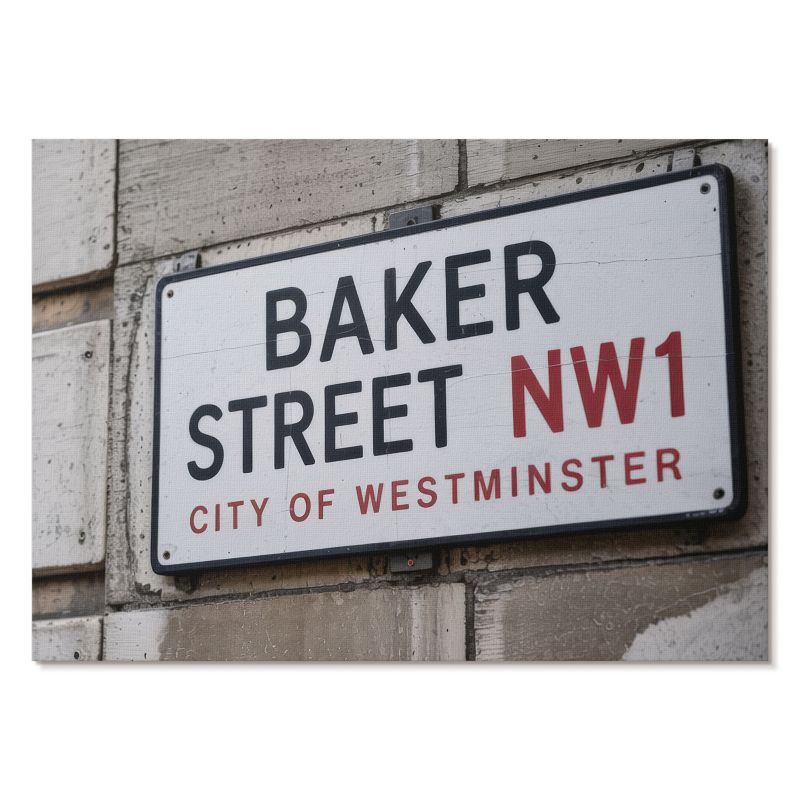 Nowoczesny Plakat na Płótnie Tulup 29,7x21 cm (A4) Baker Street tablica Do biura, przedpokoju, salonu 1 szt.