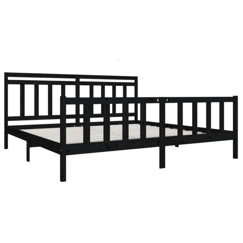 Łóżko drewniane WaszeMeble 200x200 cm czarna WM-3100982 1 szt.