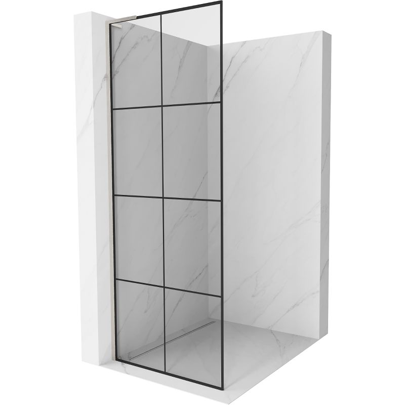 Ścianka prysznicowa Mexen Kioto L czarny wzór 80x200 cm 800-080-103-97-77 1 szt.