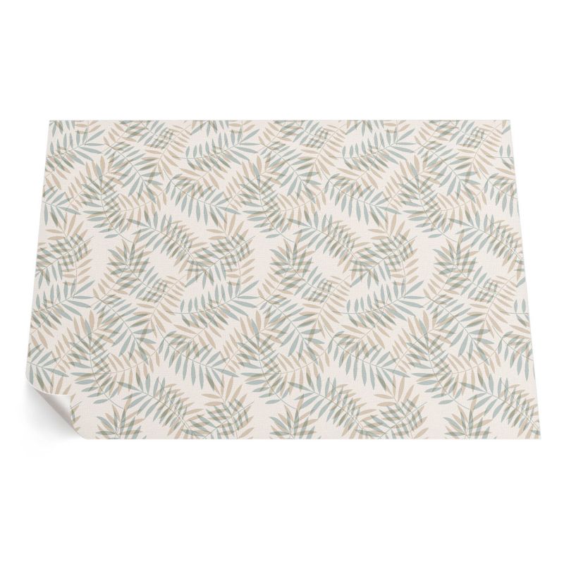 Dywan Winylowy Zewnętrzny ArtPrintCave 100x150 cm Delikatne liście tropikalne wzór boho 1 szt.