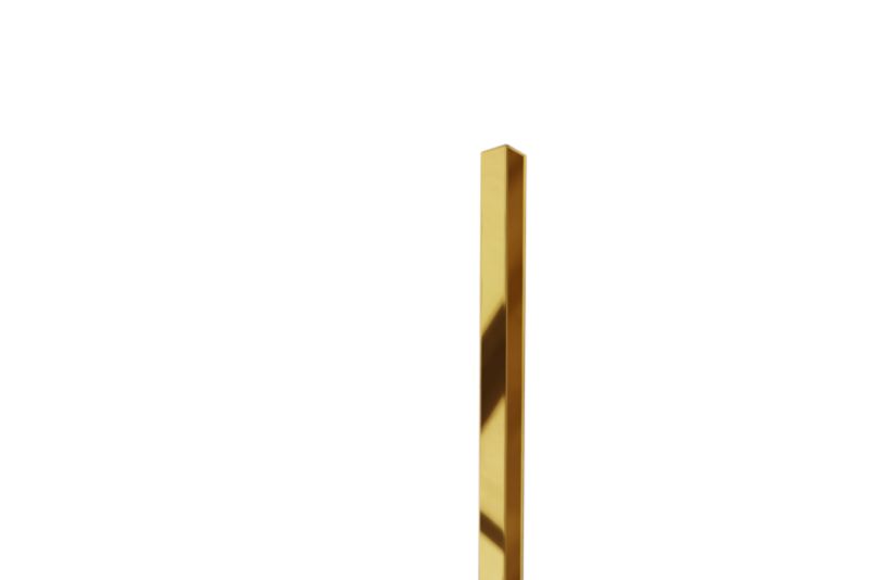 Kątownik wykończeniowy wewnętrzny L Lambro złoty połysk 1cm x 1cm x 270cm 1 szt.