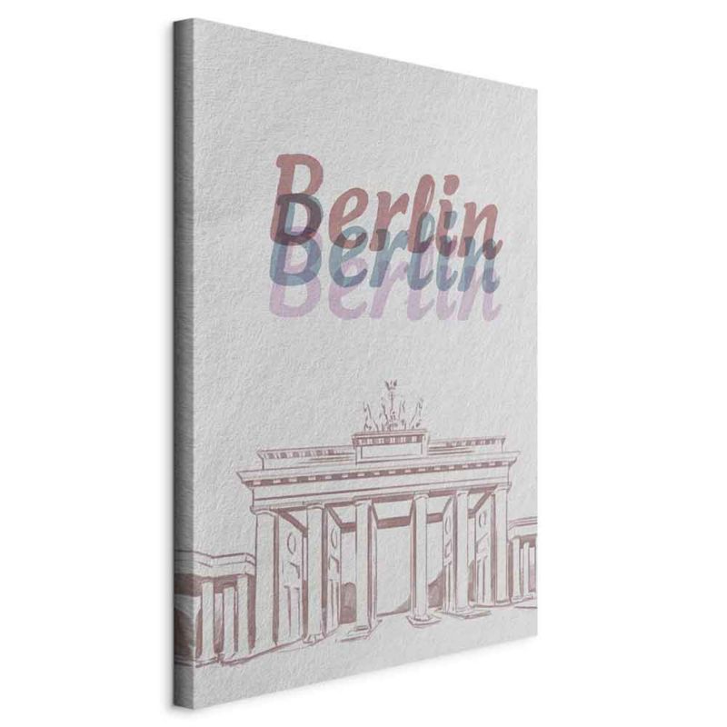 Obraz Artgeist Berlin w akwarelach 40 x 60 cm flizelina 1 szt