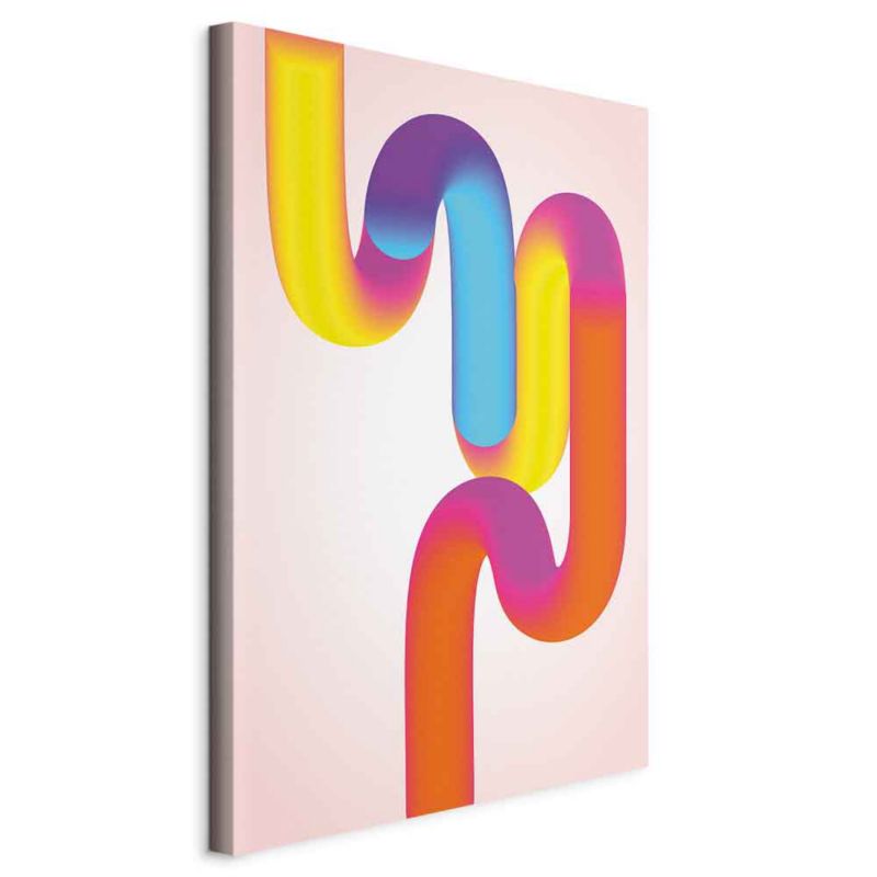 Obraz Artgeist Colourful curves 80 x 120 cm płótno włoskie 1 szt
