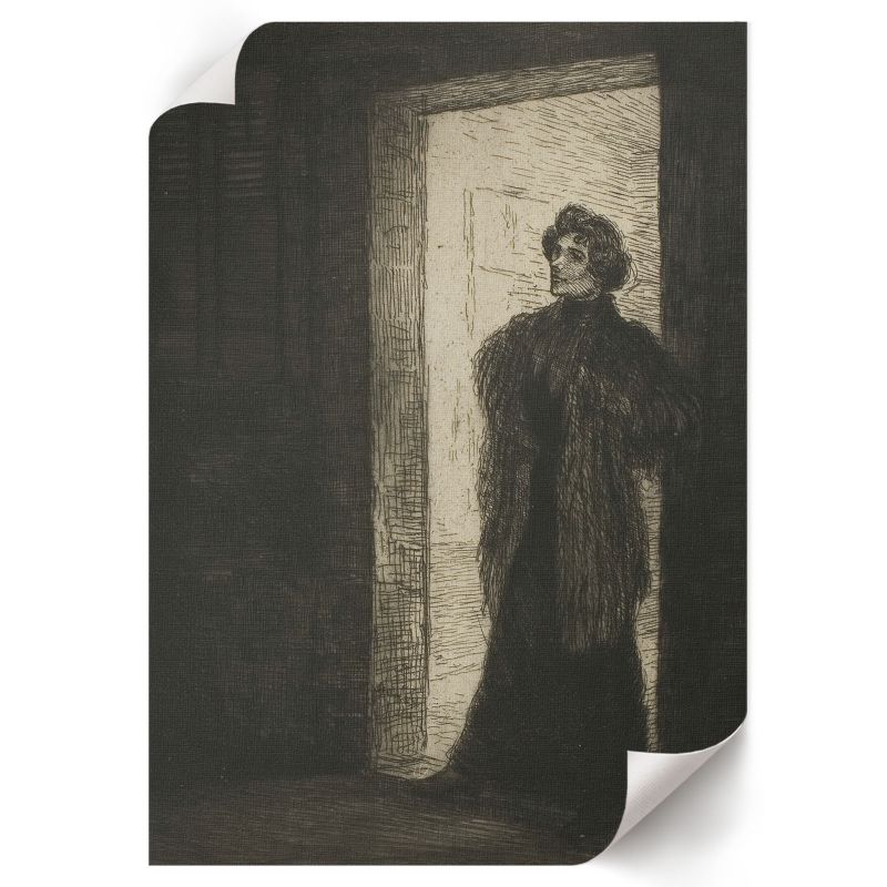 Grafika Na Ścianę ArtPrintCave 59,5x84 cm Na progu Théophile Steinlen 1 szt.