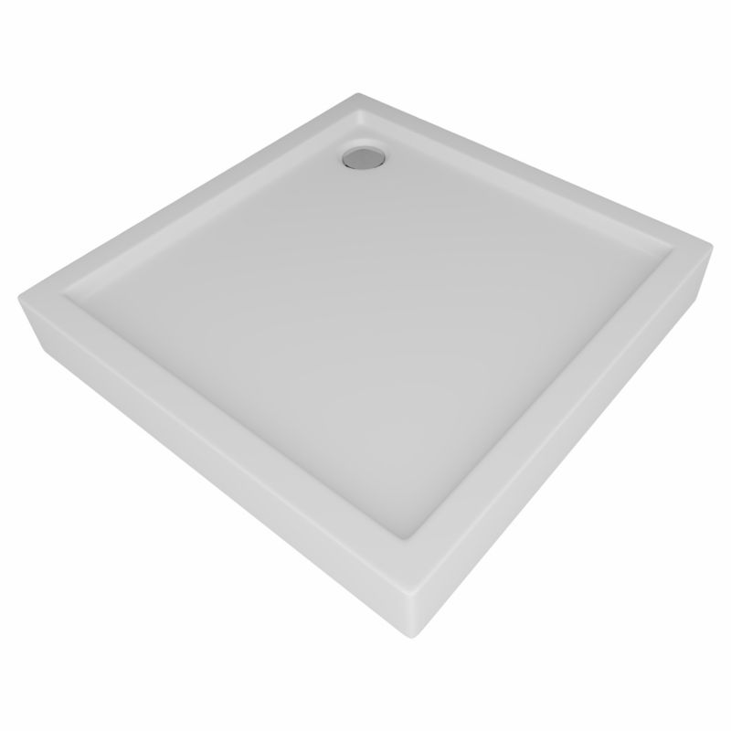 Brodzik akrylowy Schedpol Glacia kwadratowy 80x80x14 cm 1 szt.