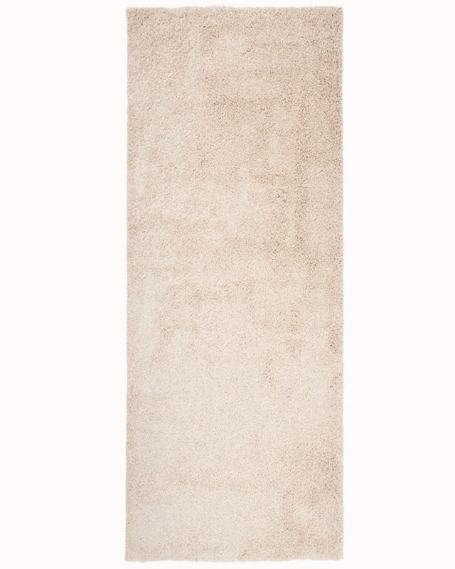Chodnik do przedpokoju, korytarza 100x200cm Unito Beige Uno Mazovia - Shaggy, puszysty, wysokie runo, beżowy, 1szt.
