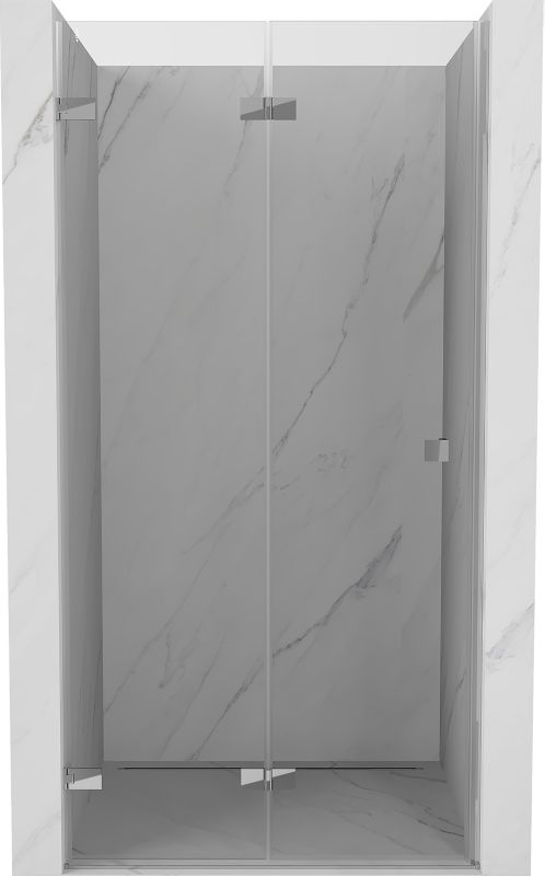 Drzwi prysznicowe składane Mexen Lunar-F chrom transparent 75x200 cm 1 szt.