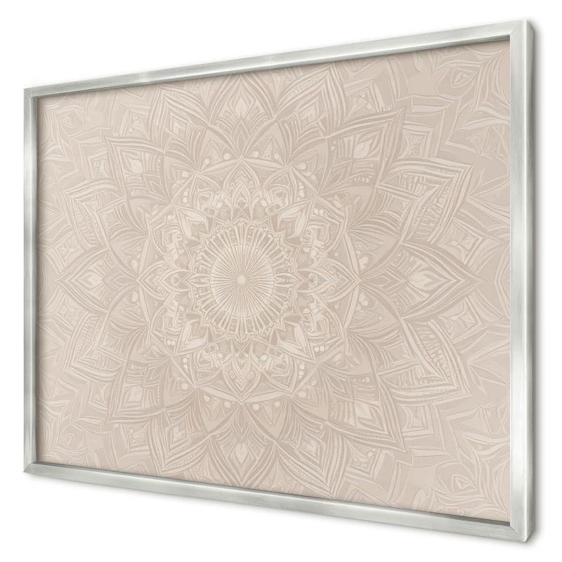 Ozdobna tablica magnetyczna Wallfluent 70x50 Mandala dekoracyjna w srebrnej ramie 1szt
