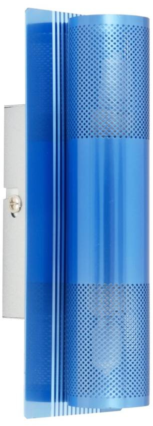 Błękitny kinkiet ścienny do salonu EMU 2x40W