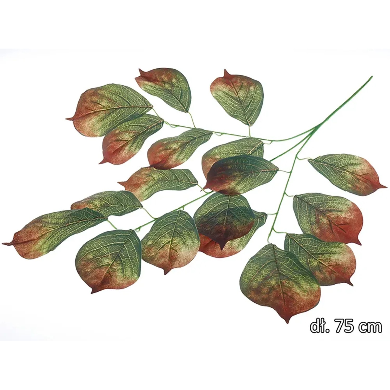 Gałązka sztuczna ozdobna liść 75 cm