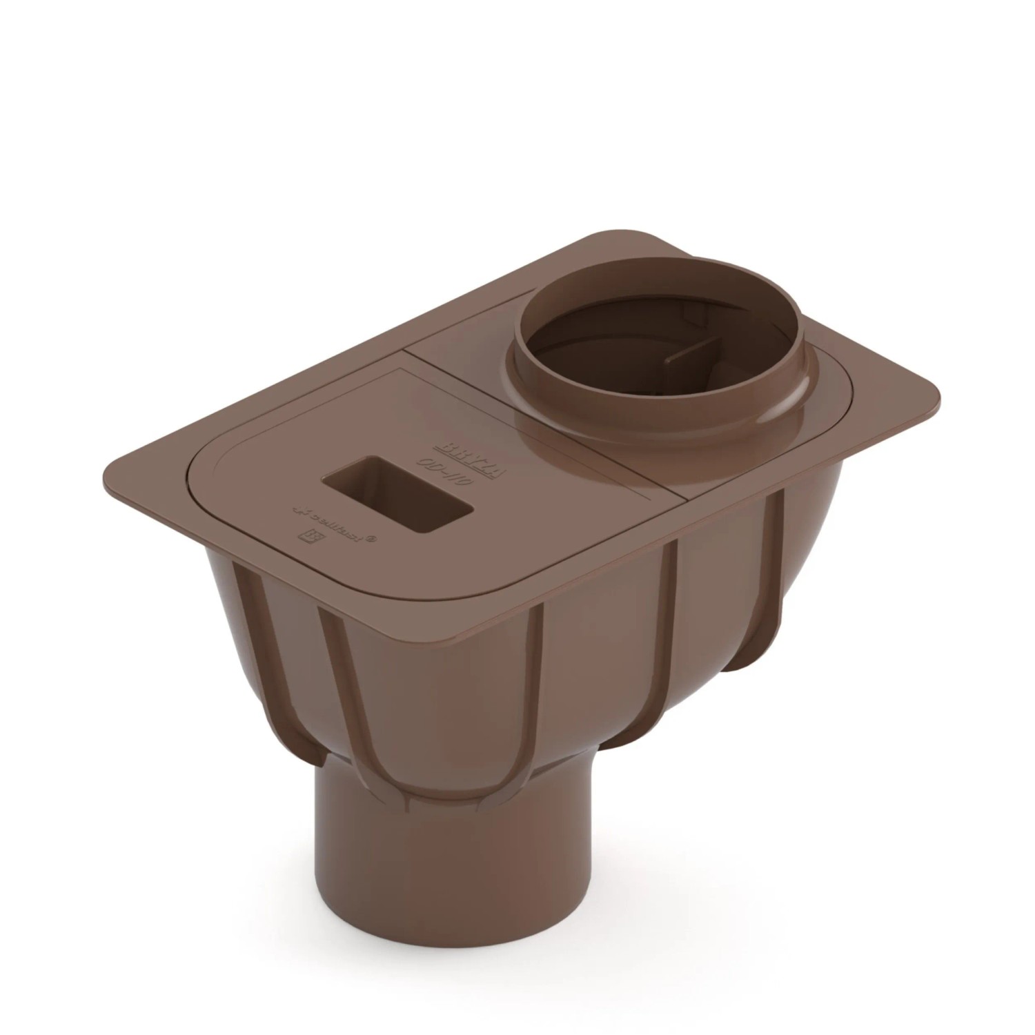 Bryza Osadnik rynnowy 110 mm PVC brązowy