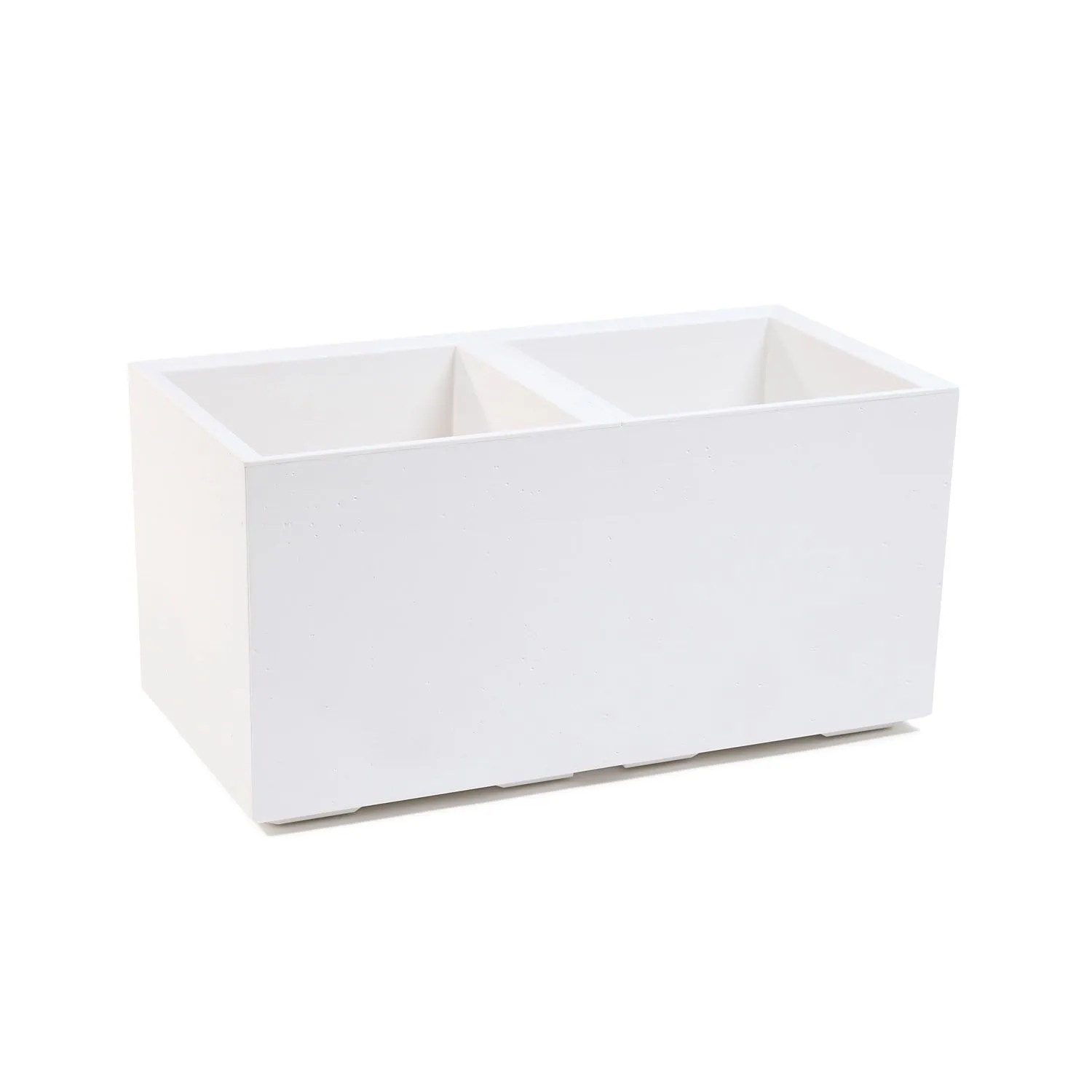 Kwietnik Karo beton kremowy - 80 cm