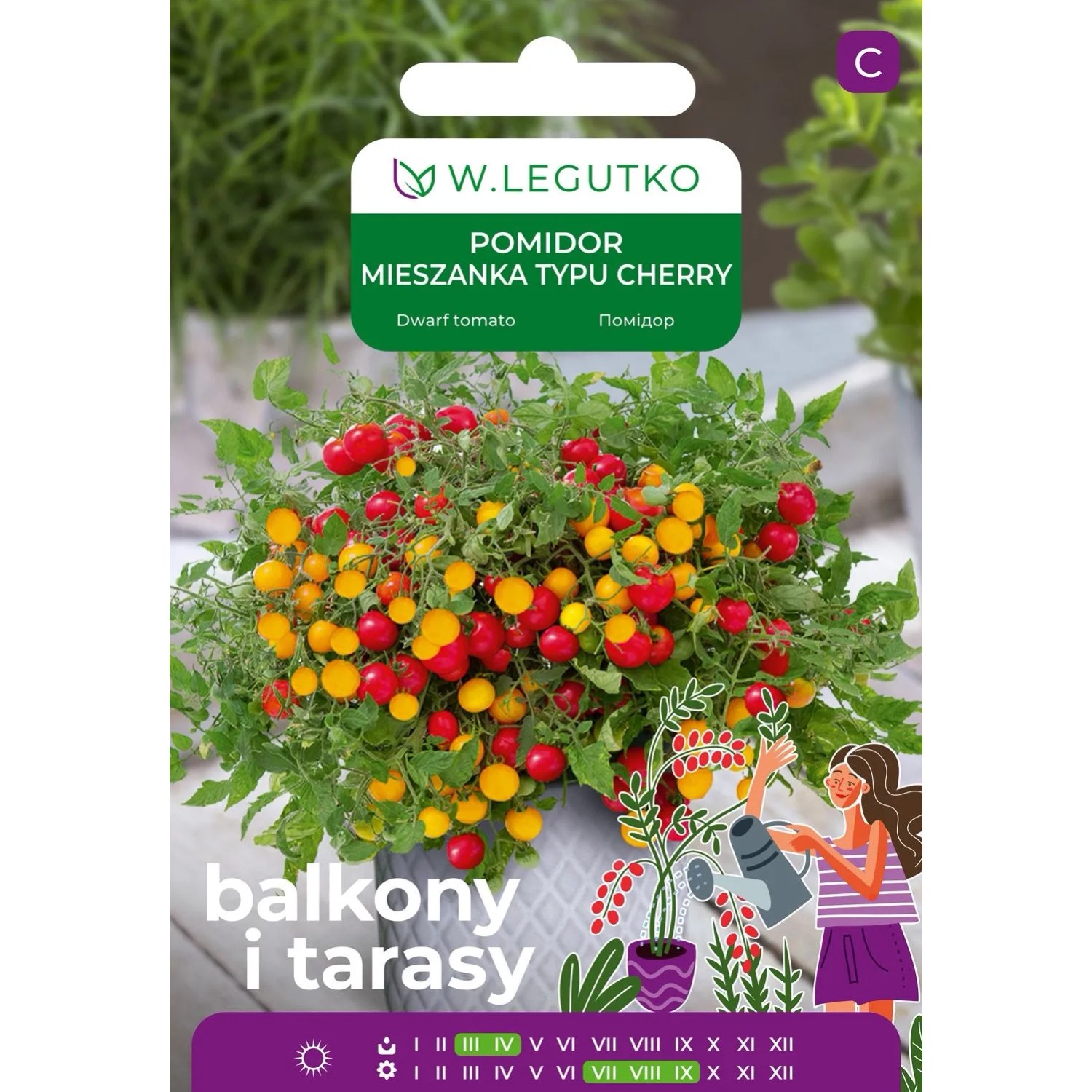 Legutko Pomidor mieszanka odmian Cherry 0,3g