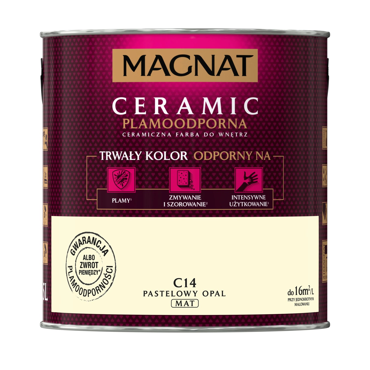 Farba Magnat Ceramic pastelowy opal 2,5 l