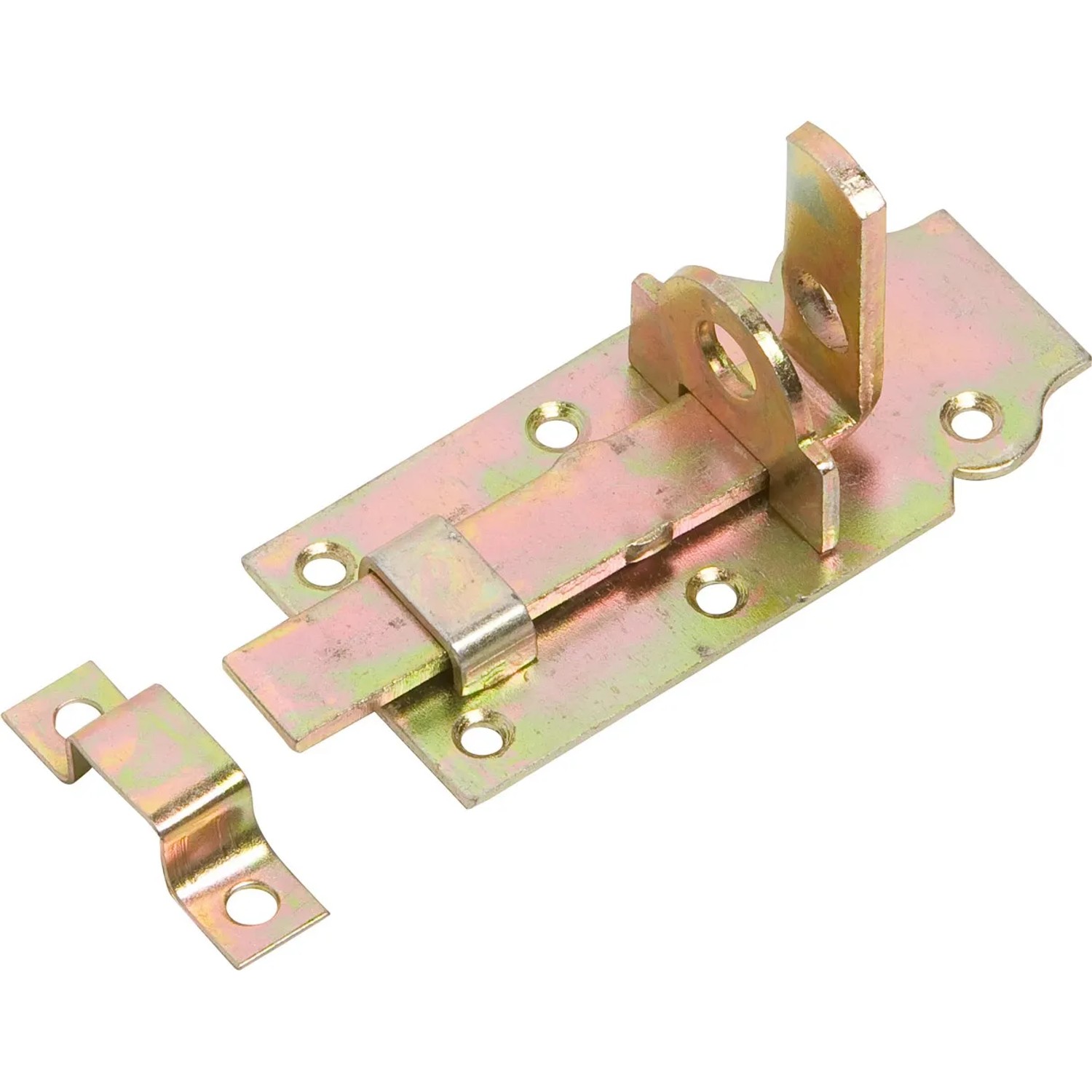 Zasuwa drzwiowa 100 mm x 45 mm ocynkowana na żółto