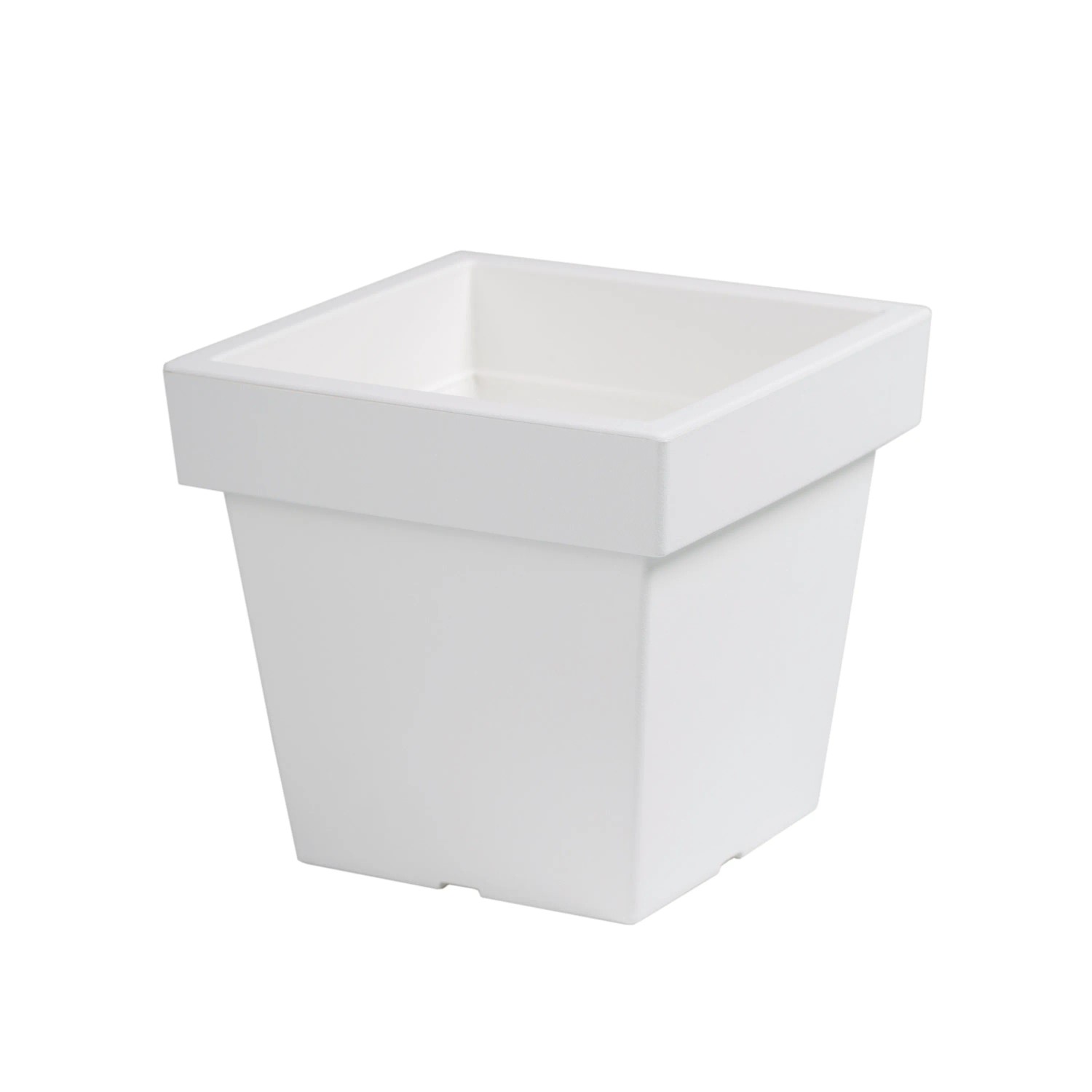 Prosperplast Doniczka plastikowa Lofly Low biała 23,4 cm